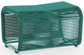 Пуф плетеный Aurica Бали алюминий, роуп зеленый Фото 3