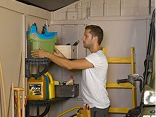 Сарай пластиковый Keter Factor 6х6 полипропилен бежевый, серо-коричневый Фото 8