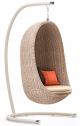 Кресло плетеное подвесное с подушкой Atmosphera Nest алюминий, искусственный ротанг, ткань Фото 1