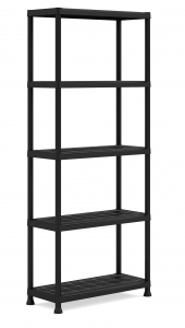 Стеллаж пластиковый KIS Shelf пластик черный Фото 1