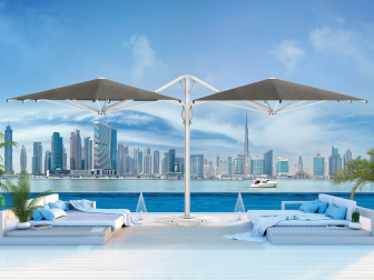 Зонт профессиональный двухкупольный 2.9х6 м-thumbs-Фото1