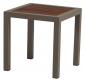 Столик кофейный GARDENIUS Slim алюминий, ироко Фото 4
