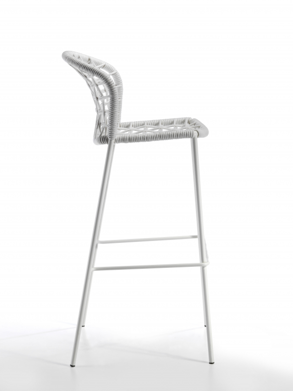 Стул плетеный барный Sanela Stool 75