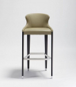 Стул барный с обивкой Potocco Miura бук, сталь, искусственная кожа Фото 5