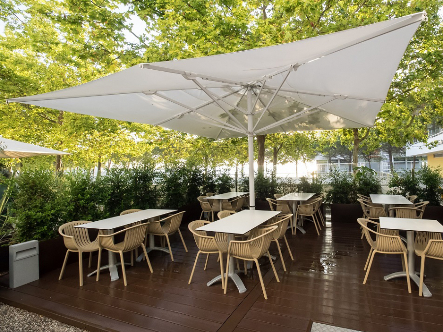 Зонт профессиональный телескопический 6х6 м Capri Starwhite
