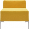 Диван модульный Профдиван Хаб дерево, металл, кожа желтый Фото 1