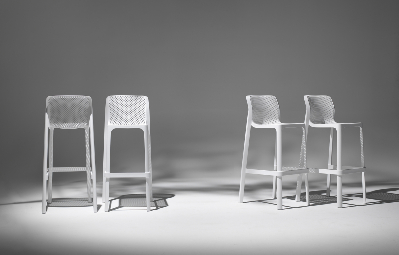 Стул пластиковый полубарный Net Stool Mini