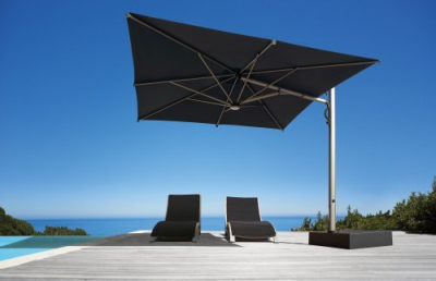 Зонт профессиональный 3.5х3.5 м Scolaro Astro Titanium алюминий, акрил титан, серый Фото 1