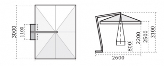 Зонт профессиональный 2х3 м-thumbs-Фото3