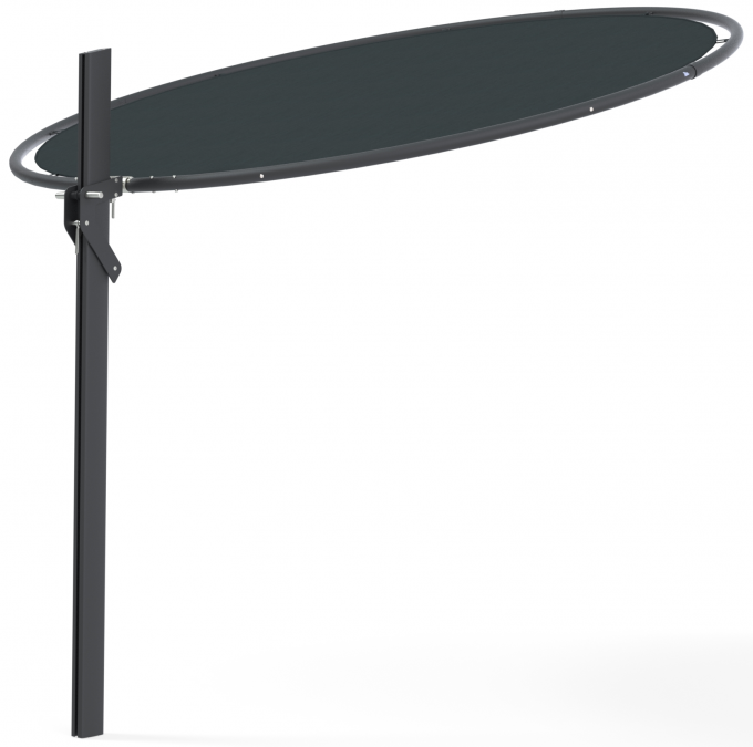 Зонт дизайнерский Ø3 м Eclipsum UX Full Black