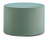 Пуф с мягкой обивкой PEDRALI Wow меламиновая панель, ткань голубой Фото 1