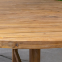 Стол деревянный обеденный Tagliamento Rimini Ø150 акация натуральный Фото 12