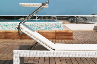 Лежак плетеный с матрасом и козырьком-thumbs-Фото4