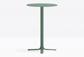Подстолье металлическое барное PEDRALI Fluxo алюминий, сталь зеленый Фото 4