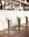 Табурет барный с обивкой Corbetta Salvatore Cono сталь, экокожа Фото 5