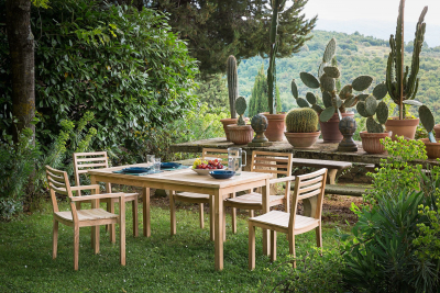 Стол деревянный обеденный Giardino Di Legno Dehors  тик Фото 4