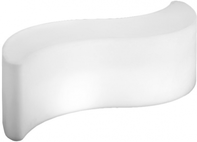 Скамья пластиковая светящаяся SLIDE Wave Lighting полиэтилен белый Фото 1