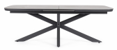 Стол обеденный раздвижной Garden Relax Pascal алюминий, натуральный камень антрацит Фото 8