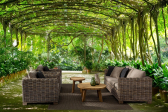 Столик кофейный деревянный Garden Relax Bolivar тик Фото 5