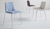 Стул на металлокаркасе с обивкой Gaber Colorfive Wrap NA металл, технополимер, экокожа Фото 5