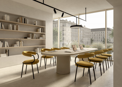 Кресло металлическое c обивкой Scab Design Koala Open сталь, технополимер, шерсть антрацит, желтый Фото 11