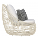 Кресло плетеное с подушками JANUS et Cie Vino алюминий, искусственный ротанг, акрил снежный Фото 7