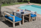 Стол деревянный обеденный Giardino Di Legno White Sand тик Фото 7