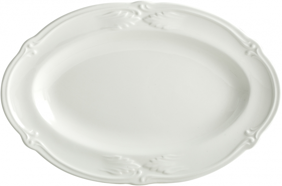 Блюдо овальное Rocaille Blanc