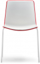 Стул пластиковый PEDRALI Tweet металл, стеклопластик белый, красный, белый Фото 1