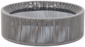 Столик журнальный плетеный со стеклом-thumbs-Фото1