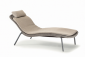 Лежак плетеный Grattoni Leaf алюминий, роуп, олефин антрацит, коричневый, песочный Фото 4