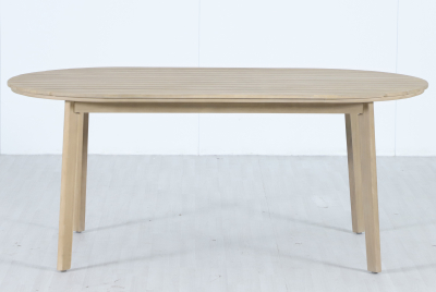 Стол деревянный обеденный Tagliamento Madrague акация светлый тик Фото 3