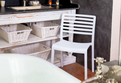 Стул пластиковый Resol Lama chair стеклопластик белый Фото 2