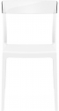 Стул пластиковый Siesta Contract Flash стеклопластик, поликарбонат белый, прозрачный Фото 7