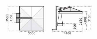 Зонт профессиональный 3.5х3.5 м-thumbs-Фото3