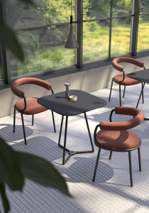 Кресло металлическое c обивкой Scab Design Koala Open сталь, технополимер, шерсть антрацит, розовый Фото 7