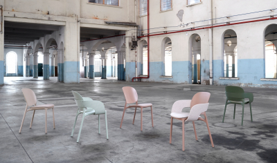 Стул пластиковый Scab Design Hug Go Green технополимер антрацит Фото 18