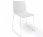Стул пластиковый Gaber Kanvas ST сталь, технополимер белый Фото 1