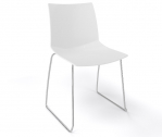 Стул пластиковый Gaber Kanvas S сталь, технополимер белый Фото 1