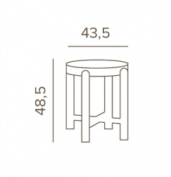 Столик металлический кофейный-thumbs-Фото3