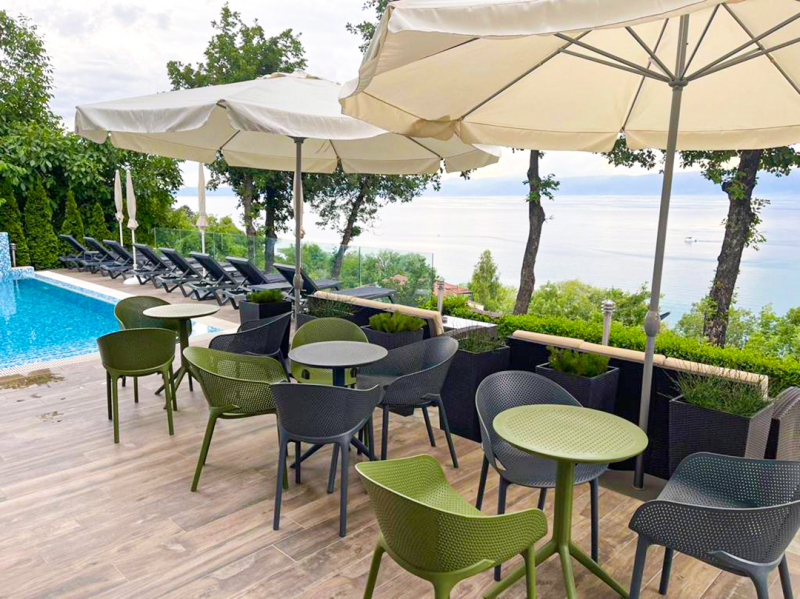Стол пластиковый складной Sky Folding Table 60, оливковый, 600х740 мм