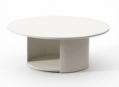 Столик металлический кофейный Grattoni Cosy алюминий белый Фото 8