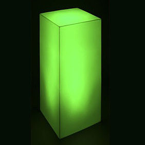 Тумба пластиковая светящаяся LED High полиэтилен белый Фото 2