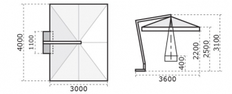 Зонт профессиональный 3х4 м-thumbs-Фото3