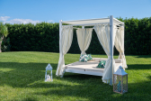 Шатер металлический со шторами CiCCAR Harmony алюминий, ткань Фото 10