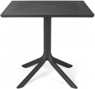 Стол пластиковый обеденный Nardi Clip 80 стеклопластик антрацит Фото 4