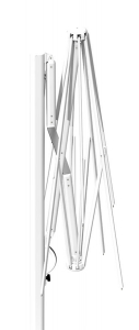 Зонт профессиональный 2.9х2.9 м Scolaro Astro Starwhite алюминий, акрил белый, серо-коричневый Фото 6
