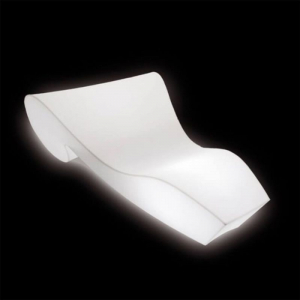 Шезлонг пластиковый светящийся SLIDE Rococo Lighting полиэтилен белый Фото 4