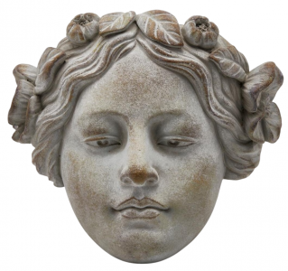 Ваза бетонная Голова EDG Vase бетон серый Фото 1