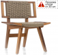 Стул деревянный плетеный WArt Berlin ироко, роуп Фото 1